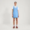 Abito mini in denim classico Kickers da donna, blu