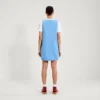 Abito mini in denim classico Kickers da donna, blu