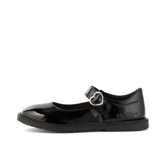 Adlar Heart Mj in vernice nera per ragazze Adlar Heart Mj in vernice nera per ragazze