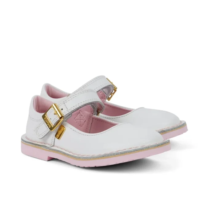 Adlar MJ in pelle bianca unisex per neonati Adlar MJ in pelle bianca unisex per neonati