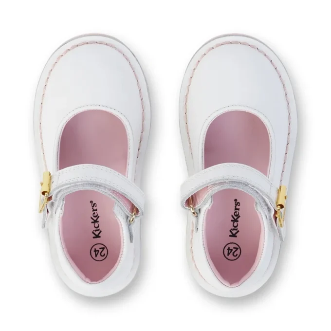 Adlar MJ in pelle bianca unisex per neonati Adlar MJ in pelle bianca unisex per neonati