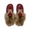 Adult Unisex Kick Mule in pelliccia Mains Rosso Adult Unisex Kick Mule in pelliccia Mains Rosso