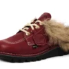 Adult Unisex Kick Mule in pelliccia Mains Rosso Adult Unisex Kick Mule in pelliccia Mains Rosso
