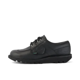 Adulti Unisex Kick Lo in similpelle nera