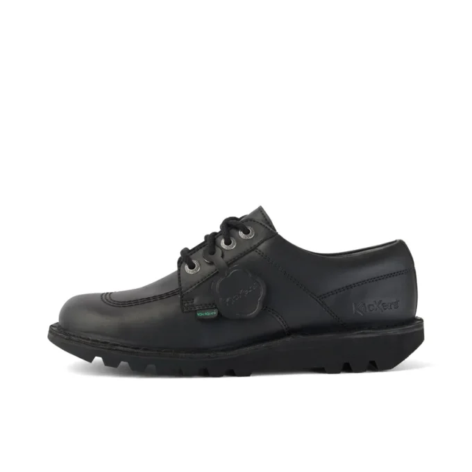 Adulti Unisex Kick Lo in similpelle nera
