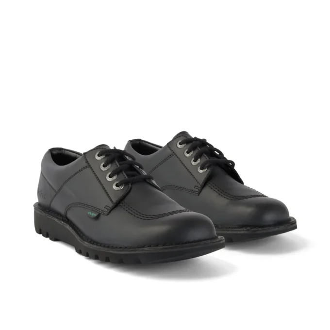 Adulti Unisex Kick Lo in similpelle nera