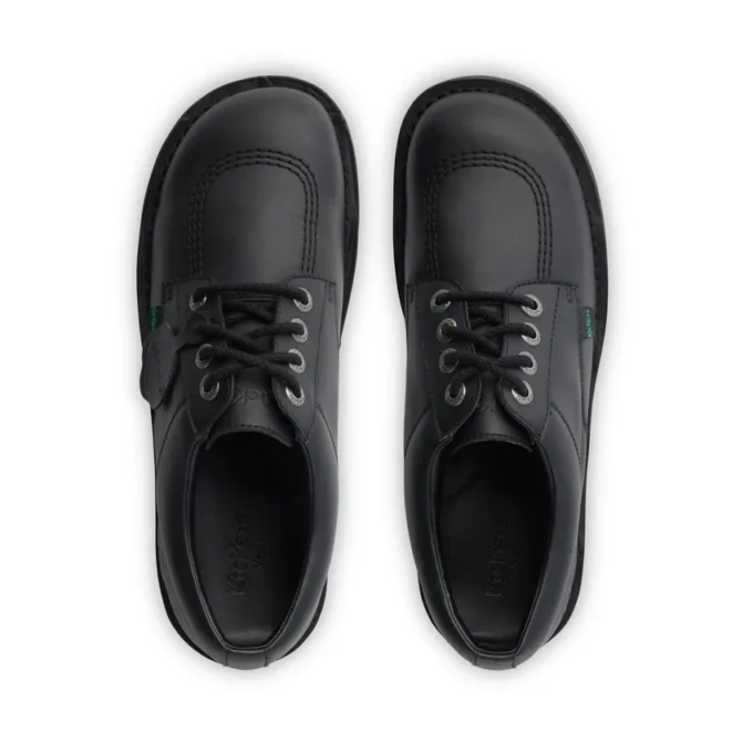 Adulti Unisex Kick Lo in similpelle nera
