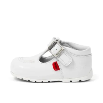 Baby Girl Kick T-Bar Bianco
