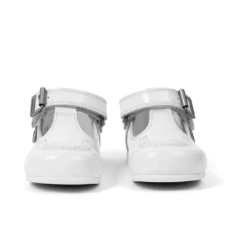 Baby Girl Kick T-Bar Bianco