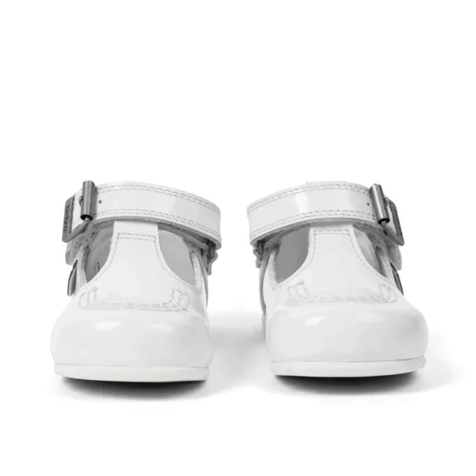 Baby Girl Kick T-Bar Bianco