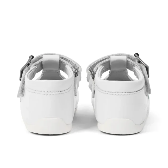 Baby Girl Kick T-Bar Bianco