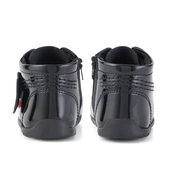 Baby Kick Hi B Zip in vernice nera Baby Kick Hi B Zip in vernice nera