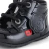 Baby Kick Hi B Zip in vernice nera Baby Kick Hi B Zip in vernice nera