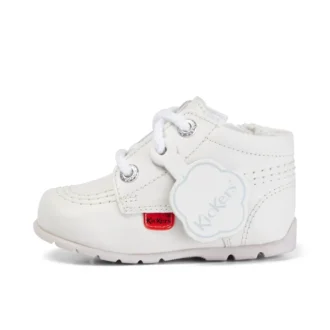 Baby Kick Hi in pelle bianca
