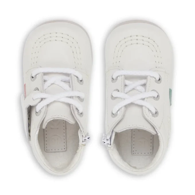 Baby Kick Hi in pelle bianca Baby Kick Hi in pelle bianca