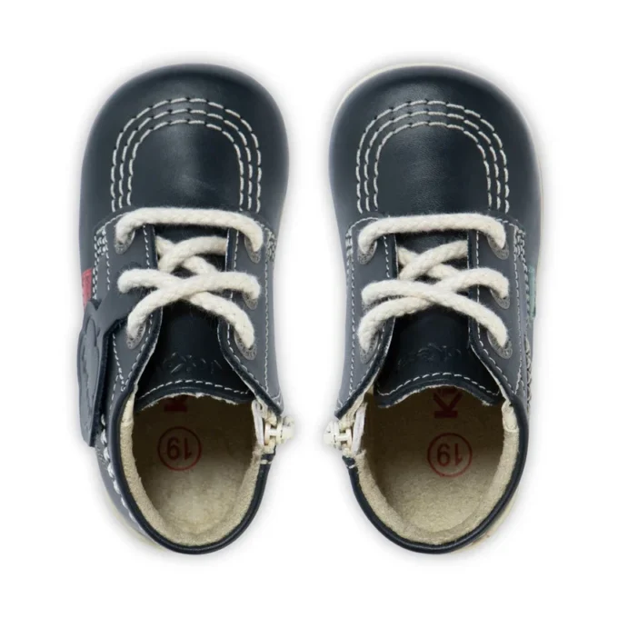Baby Kick Hi in pelle blu navy Baby Kick Hi in pelle blu navy