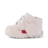 Baby Kick Hi in pelle verniciata rosa chiaro