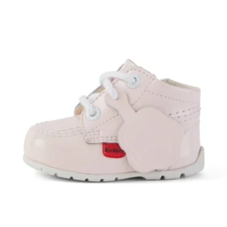 Baby Kick Hi in pelle verniciata rosa chiaro