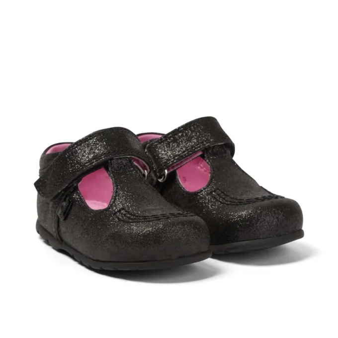Baby Kick T Glitter Tessuto Nero Baby Kick T Glitter Tessuto Nero