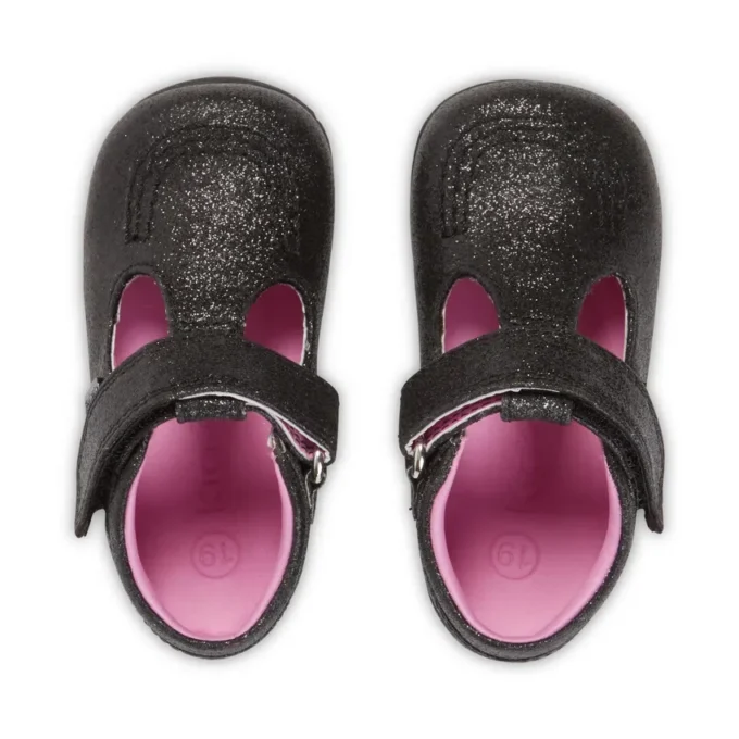 Baby Kick T Glitter Tessuto Nero Baby Kick T Glitter Tessuto Nero