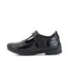 Bambine Bridie Brogue T-Vel in vernice nera
