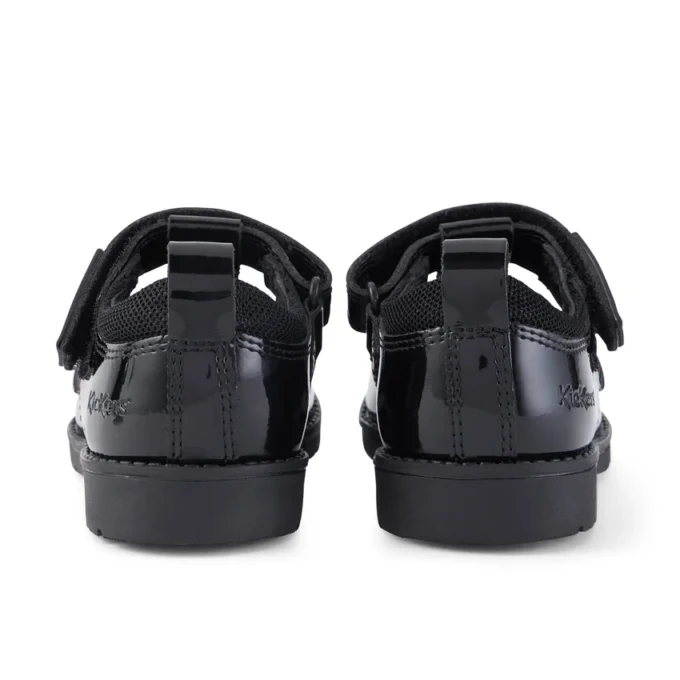Bambine Lachly T Bar in vernice nera Bambine Lachly T Bar in vernice nera