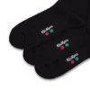 Calzini unisex per adulti Everyday Crew, confezione da 3, neri