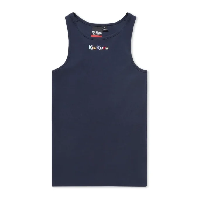 Canotta a costine Kickers Classic da donna, blu navy Canotta a costine Kickers Classic da donna, blu navy