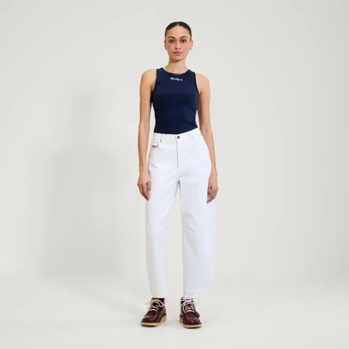 Canotta a costine Kickers Classic da donna, blu navy Canotta a costine Kickers Classic da donna, blu navy