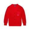 Cardigan classico Kickers unisex per adulti, rosso