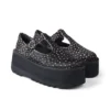 Donna Adulta Kick T-Bar Platform Pelle Nero