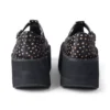 Donna Adulta Kick T-Bar Platform Pelle Nero