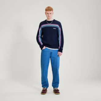 Felpa da uomo Kickers Crew Knit Navy