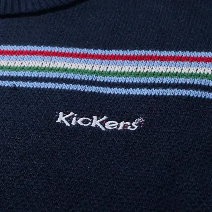 Felpa da uomo Kickers Crew Knit Navy Felpa da uomo Kickers Crew Knit Navy