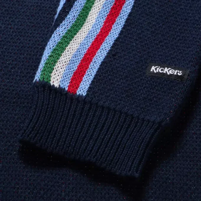Felpa da uomo Kickers Crew Knit Navy Felpa da uomo Kickers Crew Knit Navy