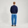 Felpa unisex per adulti Kickers Classic Crew blu navy