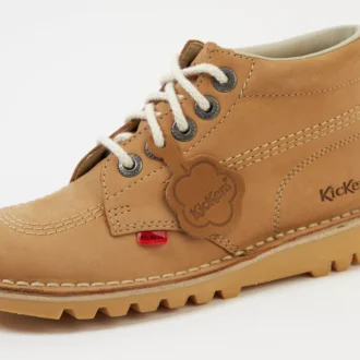 Fiorellino in pelle unisex color cuoio