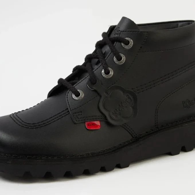 Fleurette in pelle unisex nera Fleurette in pelle unisex nera
