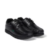 Fragma Lace 4 Eyelet in pelle nera per ragazzi Fragma Lace 4 Eyelet in pelle nera per ragazzi