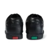 Fragma Lace 4 Eyelet in pelle nera per ragazzi Fragma Lace 4 Eyelet in pelle nera per ragazzi
