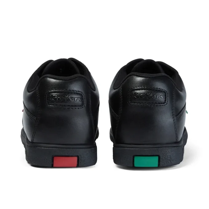 Fragma Lace 4 Eyelet in pelle nera per ragazzi Fragma Lace 4 Eyelet in pelle nera per ragazzi