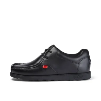 Fragma Lace in pelle nera per ragazzi