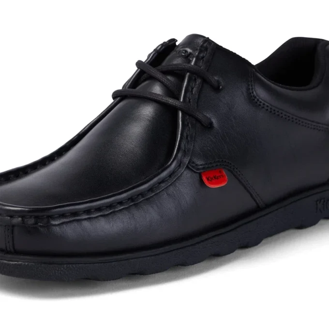 Fragma Lace in pelle nera per ragazzi Fragma Lace in pelle nera per ragazzi
