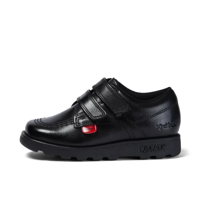 Fragma Lo Twin Vel in pelle nera per neonati maschi Fragma Lo Twin Vel in pelle nera per neonati maschi