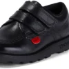 Fragma Lo Twin Vel in pelle nera per neonati maschi Fragma Lo Twin Vel in pelle nera per neonati maschi