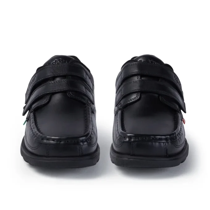 Fragma Moc Twin Vel in pelle nera per ragazzi Fragma Moc Twin Vel in pelle nera per ragazzi