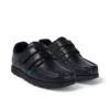 Fragma Moc Twin Vel in pelle nera per ragazzi Fragma Moc Twin Vel in pelle nera per ragazzi