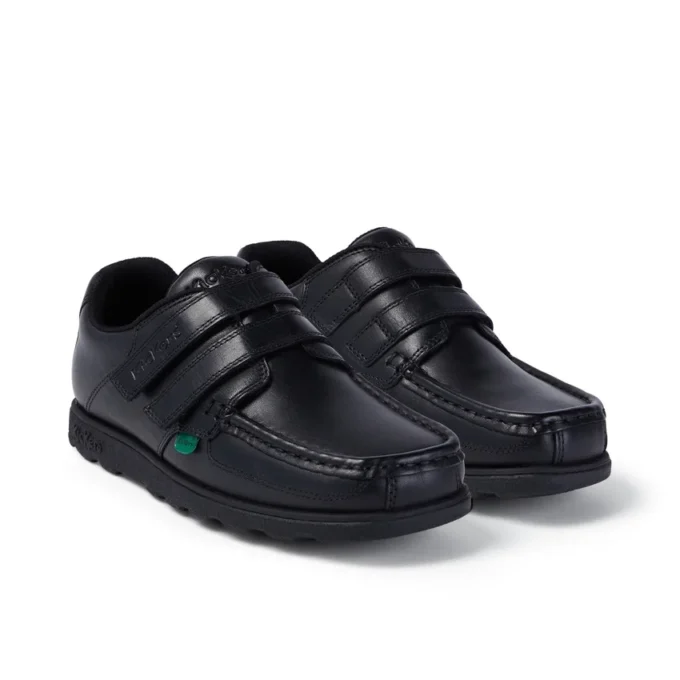 Fragma Moc Twin Vel in pelle nera per ragazzi Fragma Moc Twin Vel in pelle nera per ragazzi