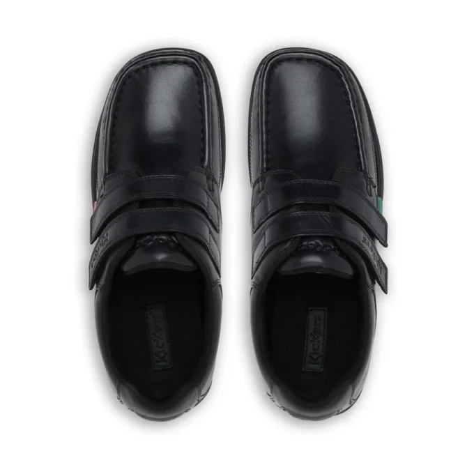 Fragma Moc Twin Vel in pelle nera per ragazzi Fragma Moc Twin Vel in pelle nera per ragazzi