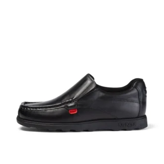 Fragma Slip in pelle nera da ragazzo